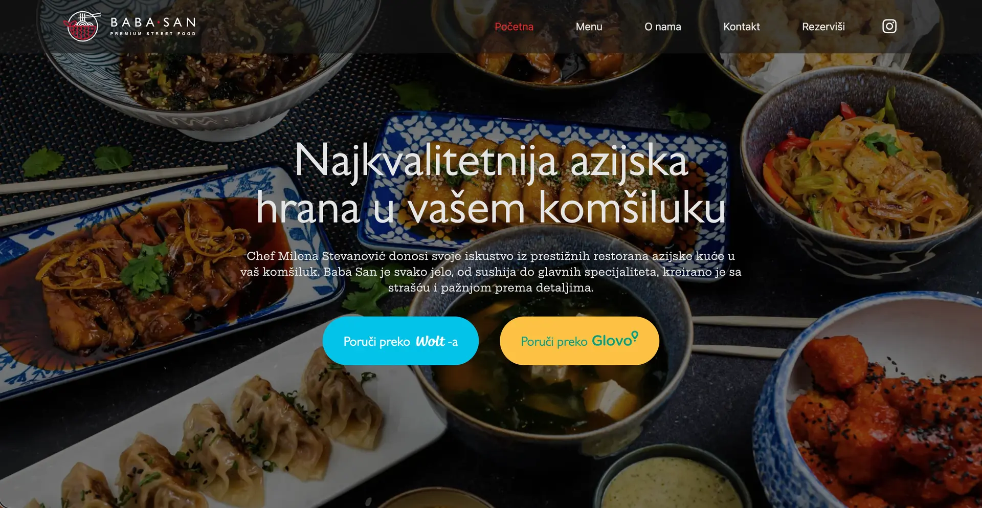 Screenshot proizvoda Babasan napravljenog vajb kodiranjem